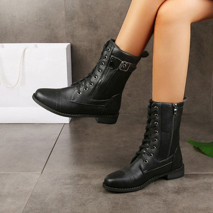 Emma | Women's Comfort Zip Round Toe Ankle Boots