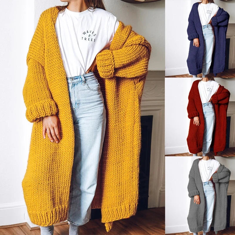 Maren | Women's Chunky Knit Open Front Cardigan