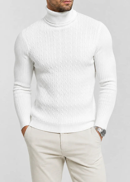 Lars | Men's Slim Fit Turtleneck Knit Sweater