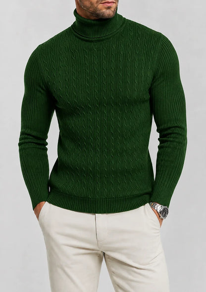 Lars | Men's Slim Fit Turtleneck Knit Sweater