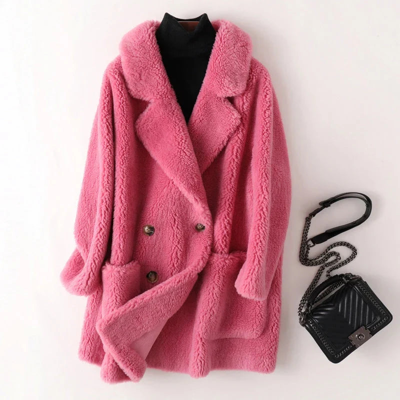 Sasha | Women's Oversized Shearling Winter Coat