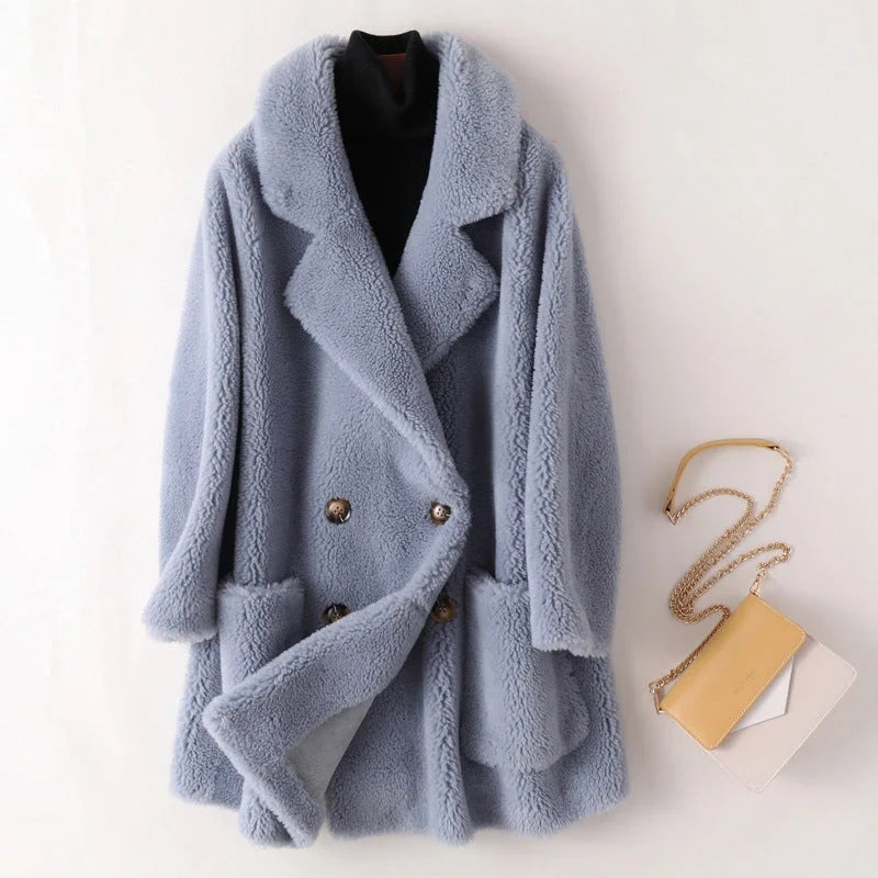Sasha | Women's Oversized Shearling Winter Coat