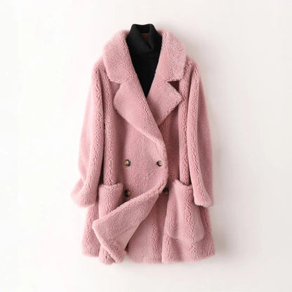 Sasha | Women's Oversized Shearling Winter Coat