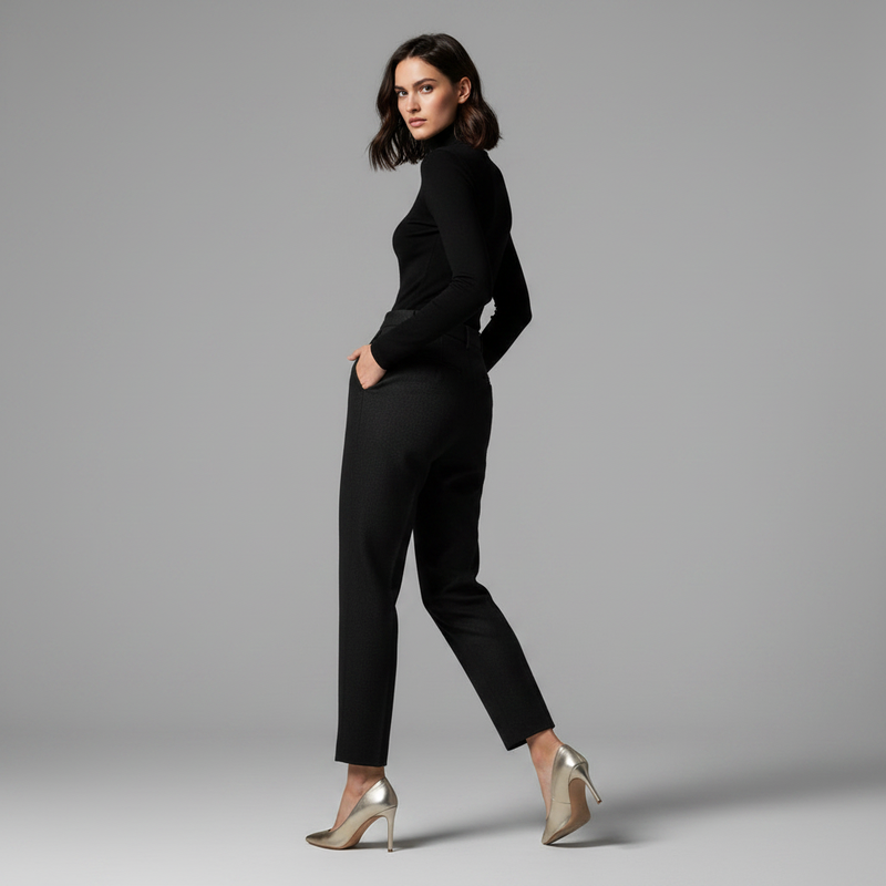 Elise | Women's Pleated Tapered Tailored Trousers