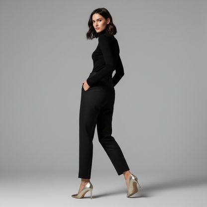 Elise | Women's Pleated Tapered Tailored Trousers