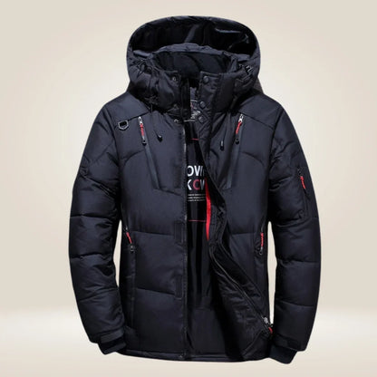 Rhys | Men's Hooded Quilted Winter Puffer Jacket