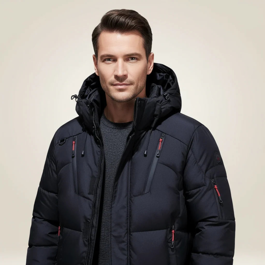 Rhys | Men's Hooded Quilted Winter Puffer Jacket
