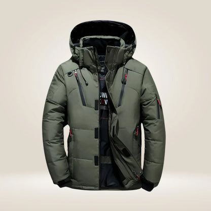 Rhys | Men's Hooded Quilted Winter Puffer Jacket