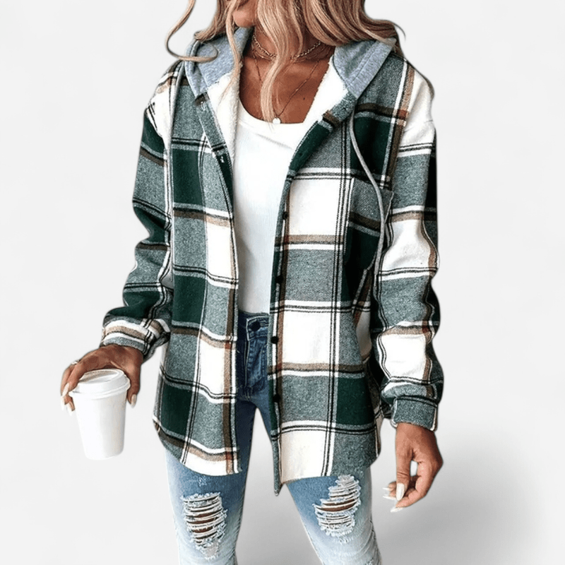 Sienna | Women's Hooded Button-Front Shirt Jacket