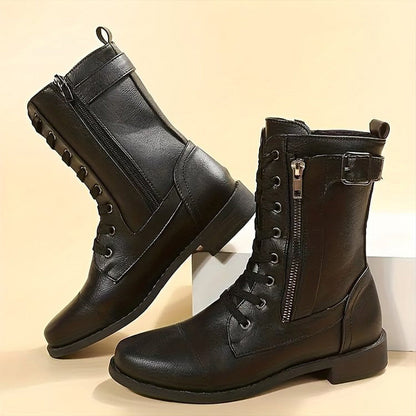 Emma | Women's Comfort Zip Round Toe Ankle Boots