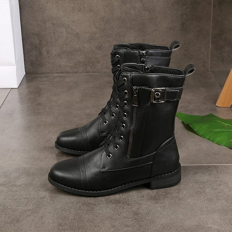 Emma | Women's Comfort Zip Round Toe Ankle Boots