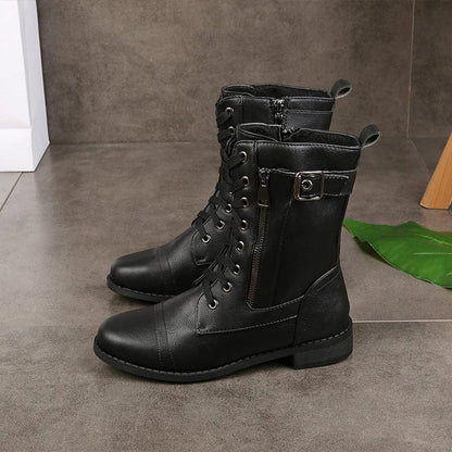 Emma | Women's Comfort Zip Round Toe Ankle Boots