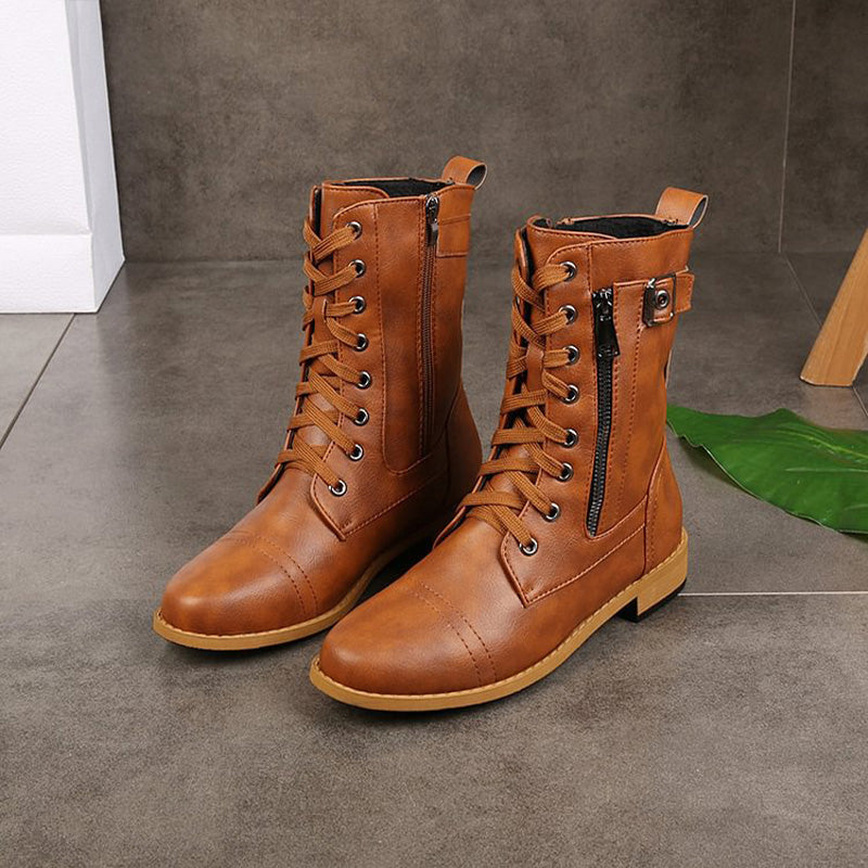Emma | Women's Comfort Zip Round Toe Ankle Boots