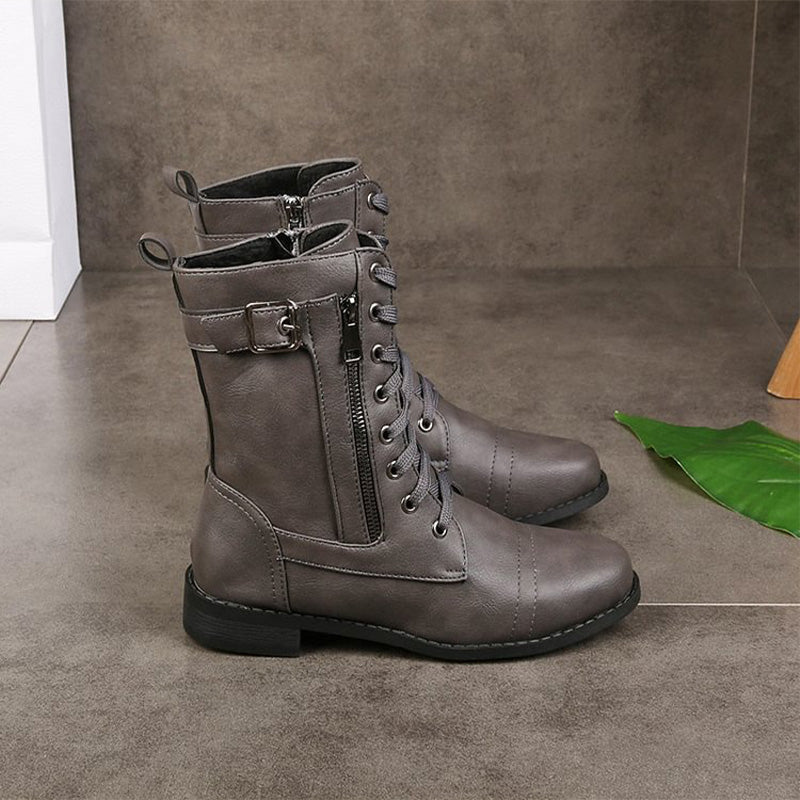 Emma | Women's Comfort Zip Round Toe Ankle Boots