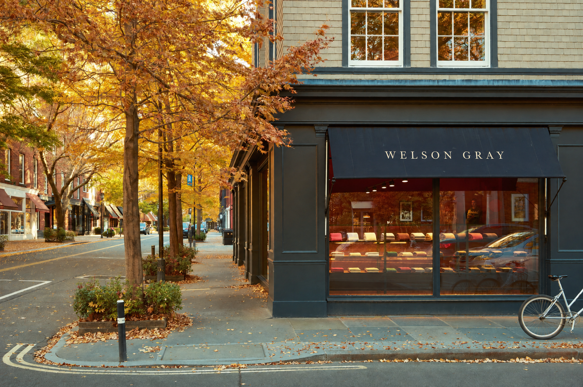 Welson Gray boutique in autumn